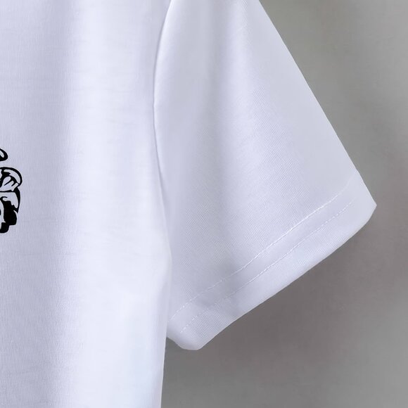 Toddler Girls Solid KIDLIFE Print Short Sleeve T-shirt Comfy Tees For Summer - Picture 4 of 5